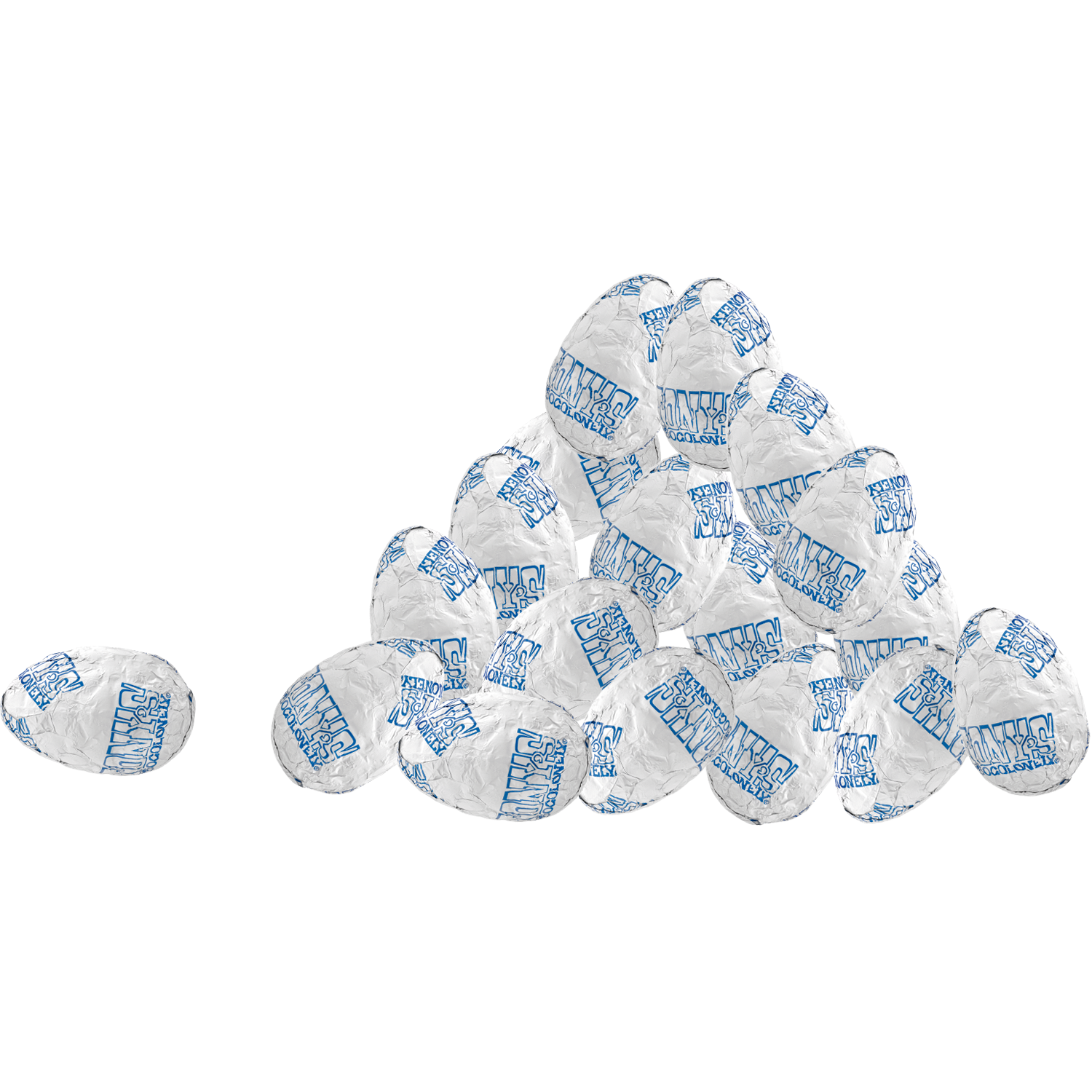 Ostereier Weiße Schokolade