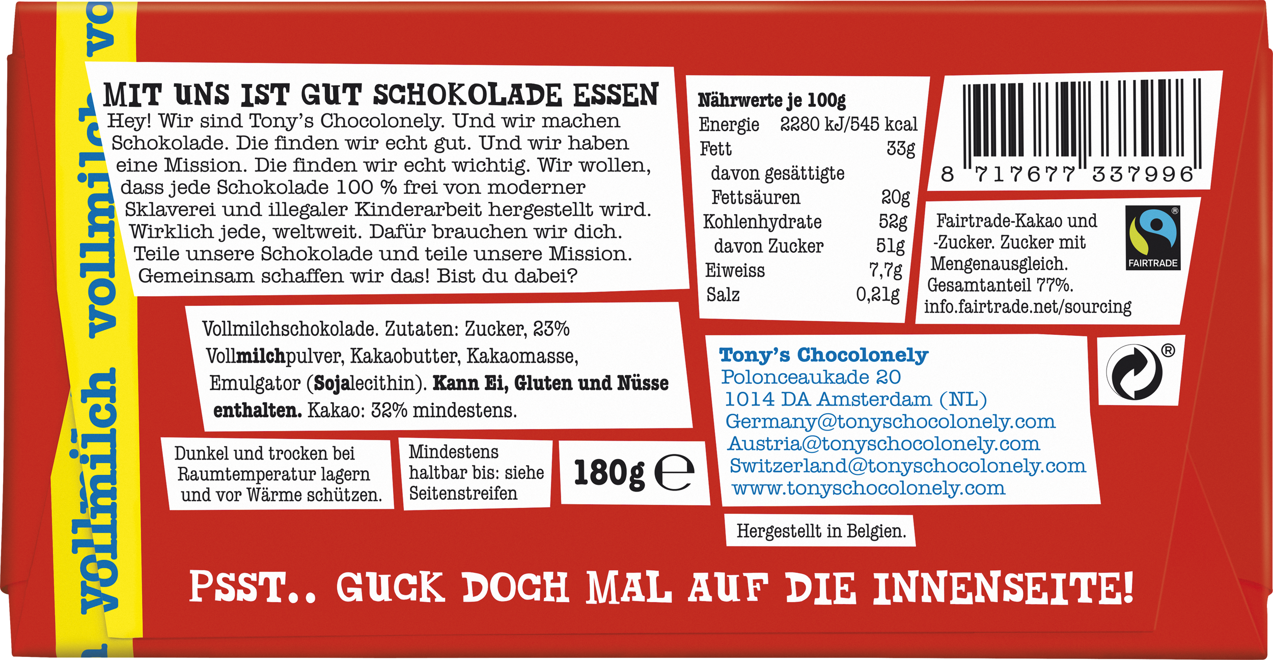 Vollmilchschokolade 32%