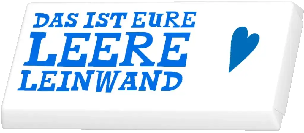 Personalisierte Schokoladentafel
