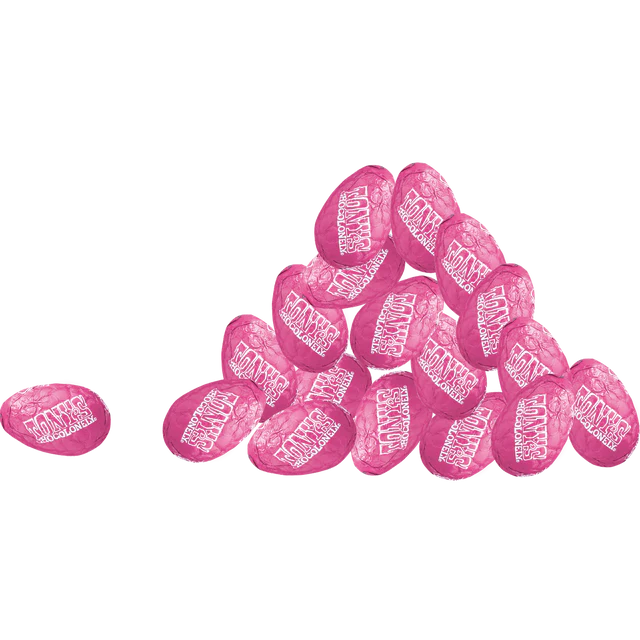 Ostereier Weiße Schokolade Himbeere Knisterzucker